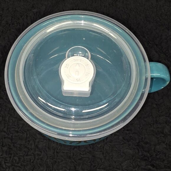 DOWAN 24oz Mosaian Ceramic Soup Mugs with Lids (Set of 2) - Picture 7 of 9